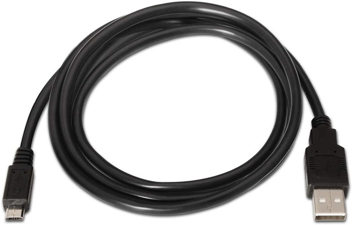 Aisens Cable USB 2.0 Tipo A a Micro USB B Negro 0,8m